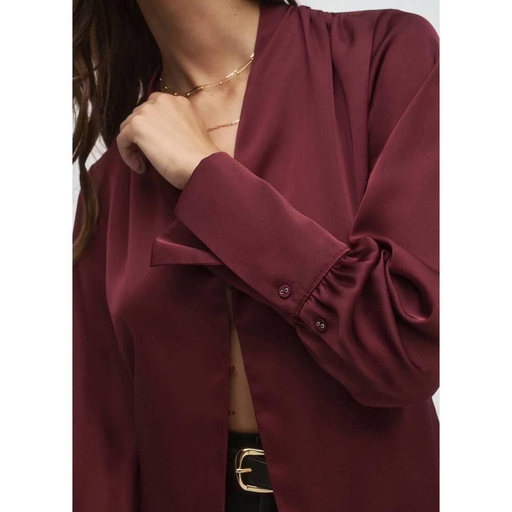 NEW FAVORITE DAUGHTER women's the izzy top in vino - Picture 7 of 9